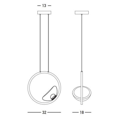 Zambelis 23028 - Suspension filaire à intensité variable LED/7W/230V 3000K doré
