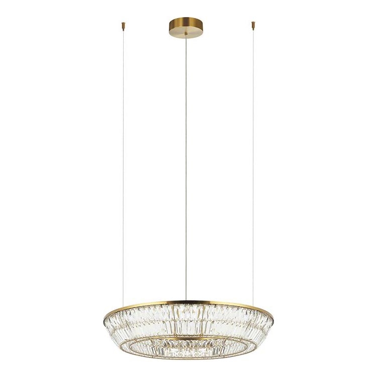 Zambelis 23048 - Dimmbarer LED-Kristall-Kronleuchter an Schnur LED/55W/230V CRI 90 3000K d 80 cm Messing