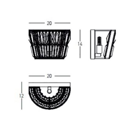 Zambelis 23050 - Applique di cristallo 1xG9/5W/230V ottone
