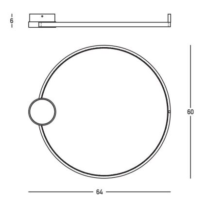 Zambelis 23098 - Plafoniera LED dimmerabile LED/24W/230V 3000K diametro 60 cm nero
