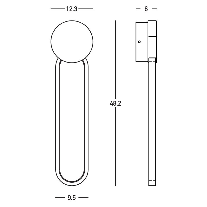 Zambelis 23102 - Applique a LED dimmerabile LED/13W/230V 3000K oro