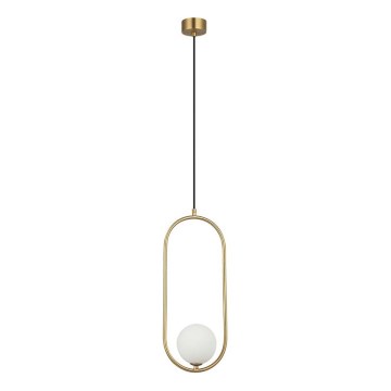 Zambelis 23135 - Lampadario a sospensione con filo 1xG9/7W/230V 12x20 cm oro