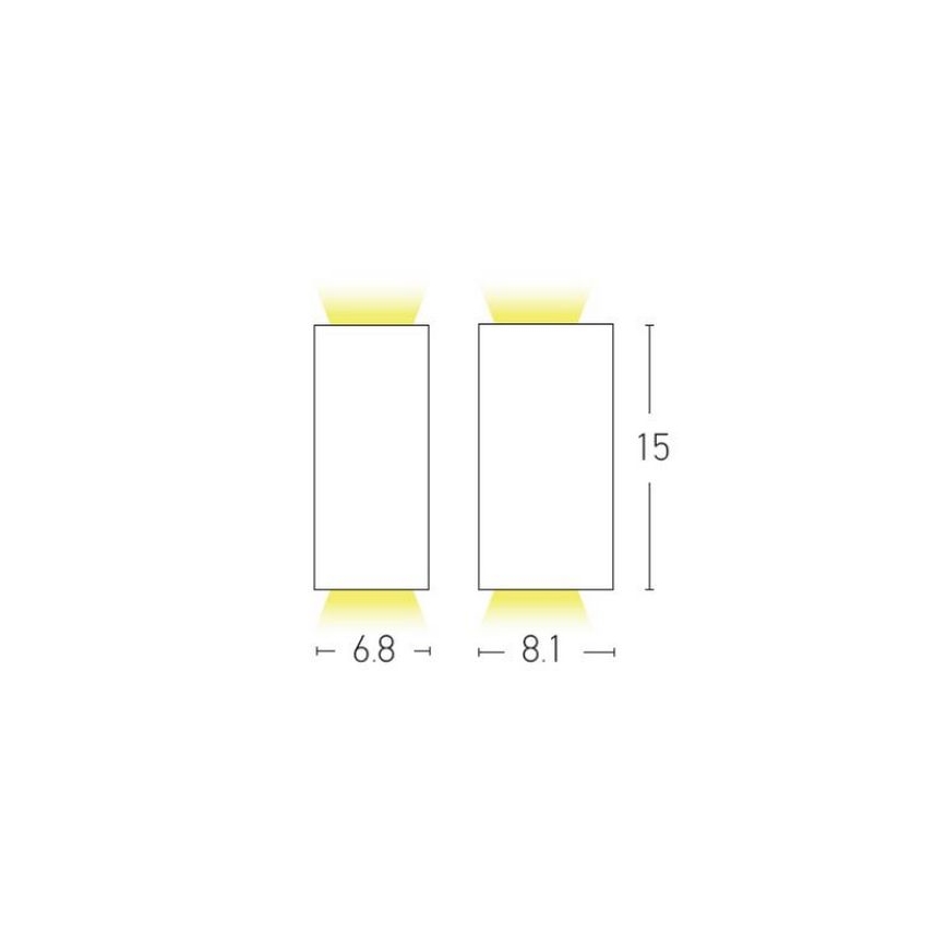 Zambelis E122 - Applique da esterno 2xGU10/15W/230V IP54 antracite