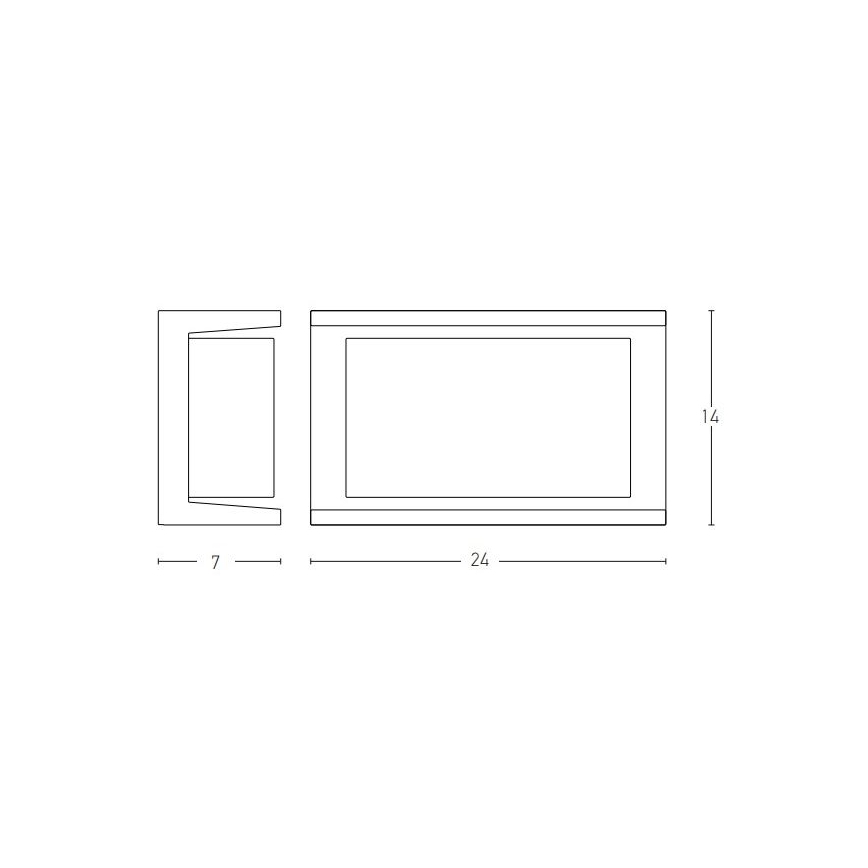 Zambelis E149 - Applique murale extérieure 1xE27/18W/230V IP54 anthracite