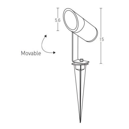 Zambelis E152 - Lampe LED extérieure LED/7W/230V IP65 anthracite