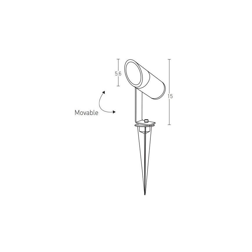 Zambelis E152 - Lampe LED extérieure LED/7W/230V IP65 anthracite