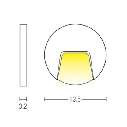 Zambelis E183 - Spot d'escalier LED d'extérieur LED/3W/230V IP54 anthracite