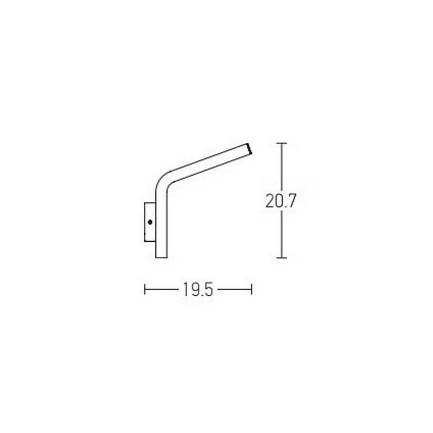 Zambelis E205 - Applique a LED da esterno LED/10W/230V IP54 antracite