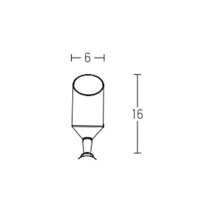 Zambelis E217 - Lampadaire d'extérieur 1xGU10/5W/230V IP65 noir