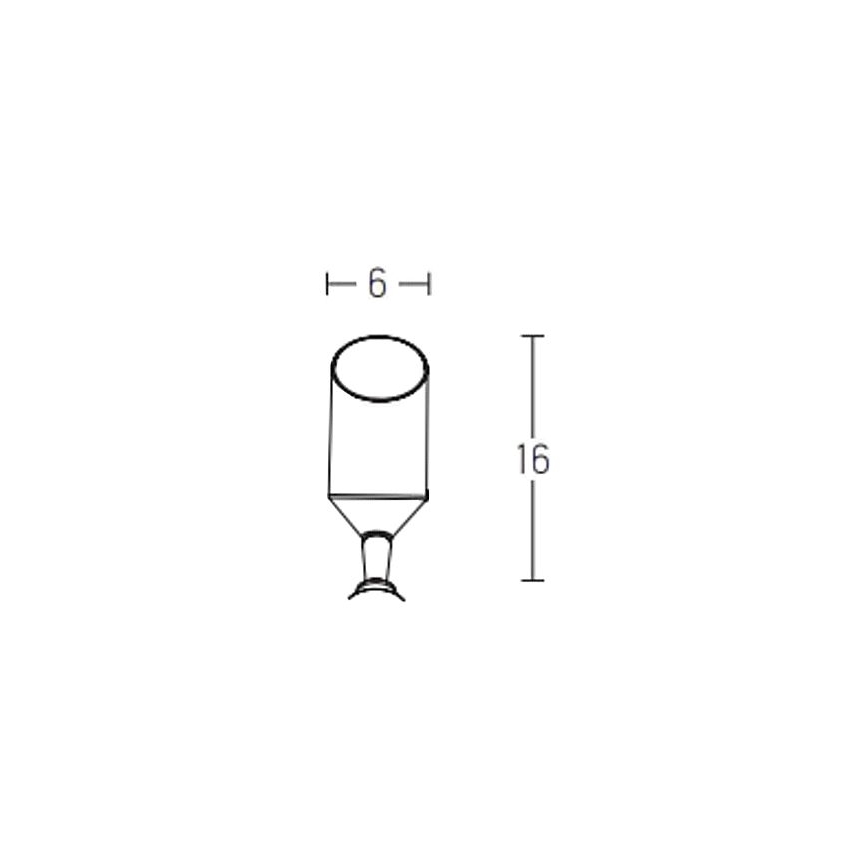 Zambelis E217 - Lampadaire d'extérieur 1xGU10/5W/230V IP65 noir