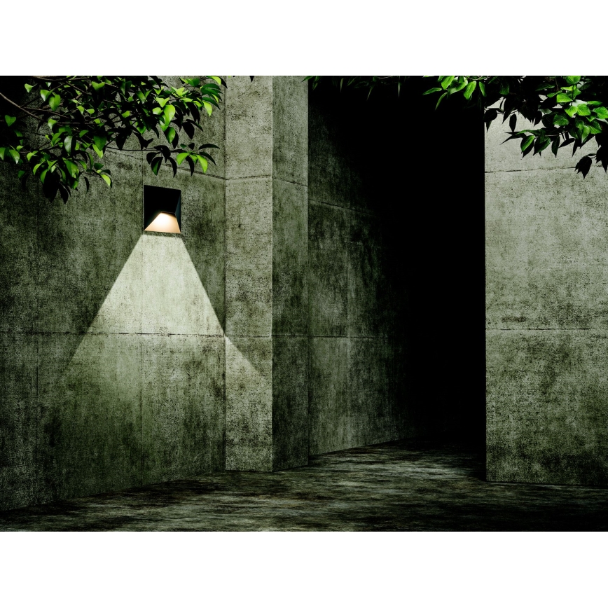 Zambelis E243 - LED-Wandleuchte für den Außenbereich LED/7W/230V IP44 anthrazit