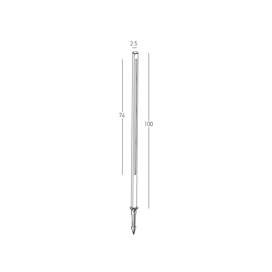 Zambelis E280 - LED-Außenleuchte LED/15W/230V IP65 braun