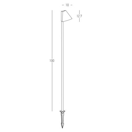 Zambelis E282 - Lampadaire d'extérieur 1xGU10/20W/230V IP65 anthracite