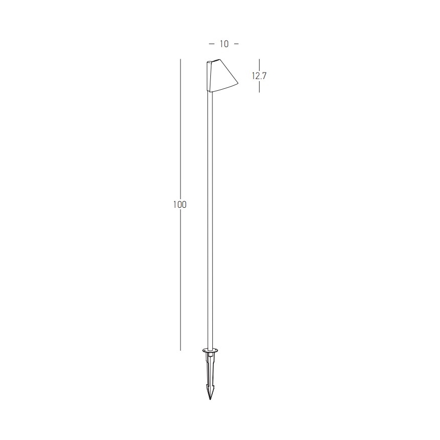 Zambelis E282 - Lampadaire d'extérieur 1xGU10/20W/230V IP65 anthracite