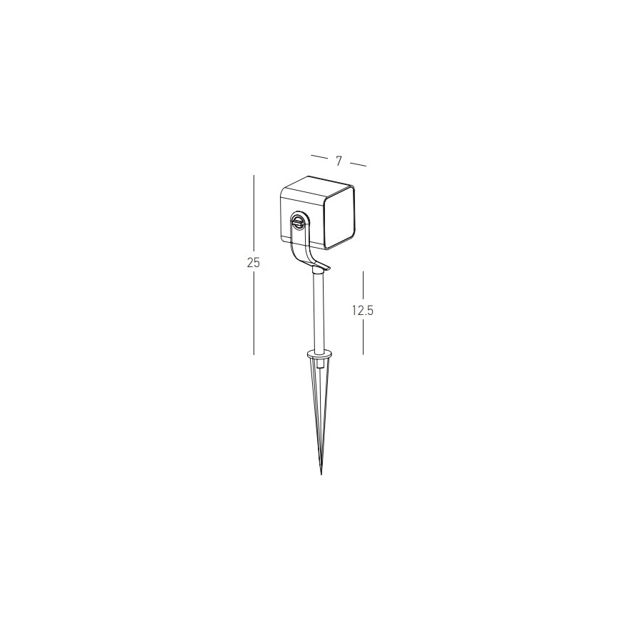 Zambelis E286 - Lampe LED extérieure LED/12W/230V IP65 anthracite