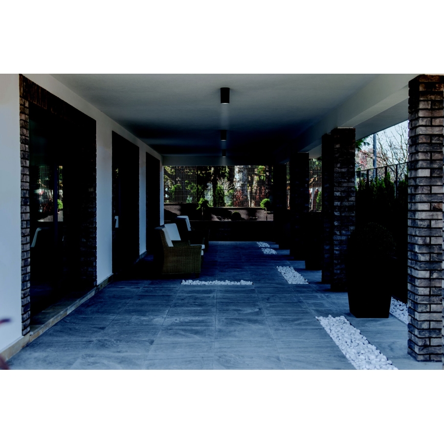 Zambelis E309 - Luce Spot da esterno 1xGU10/7W/230V IP54 nero