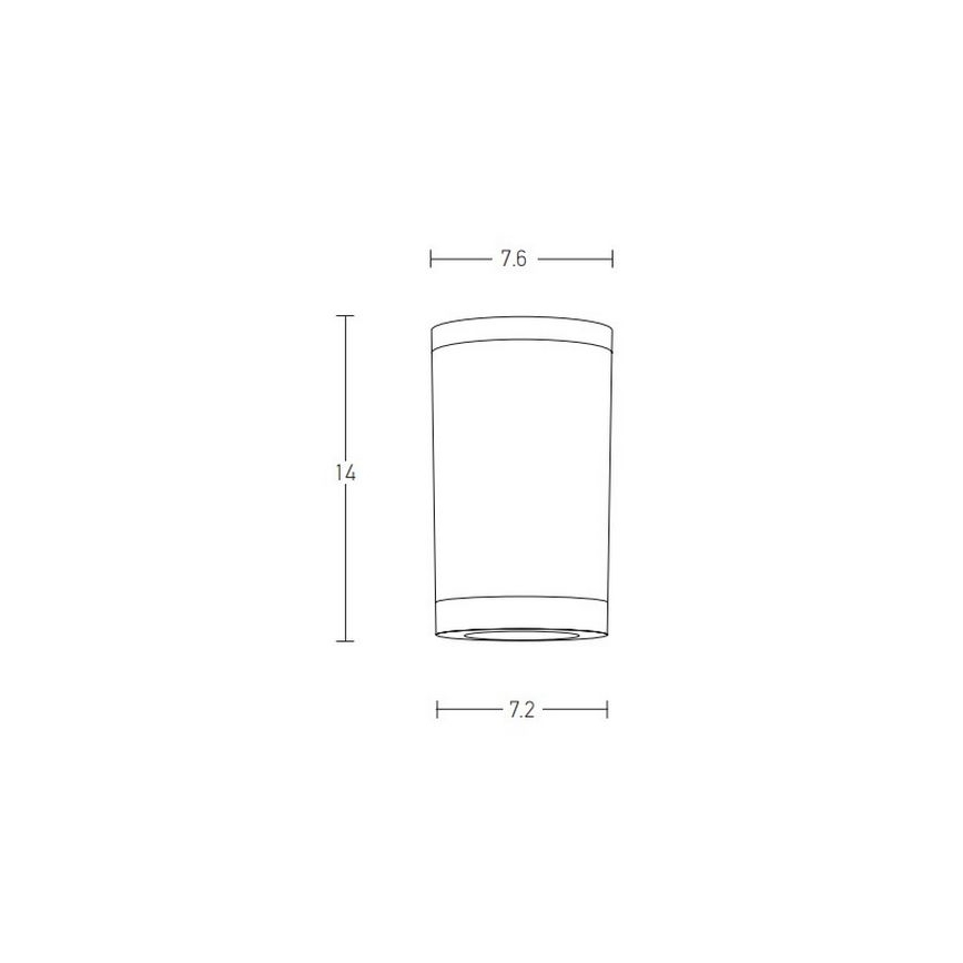 Zambelis E309 - Luce Spot da esterno 1xGU10/7W/230V IP54 nero