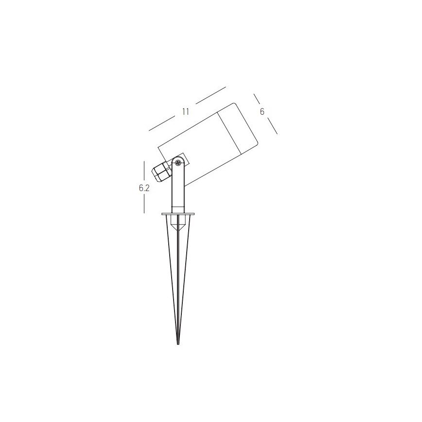 Zambelis E312 - Außenleuchte 1xGU10/7W/230V IP54