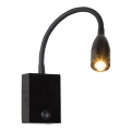Zambelis H32 - LED Lampada flessibile piccola LED/3W/230V nero