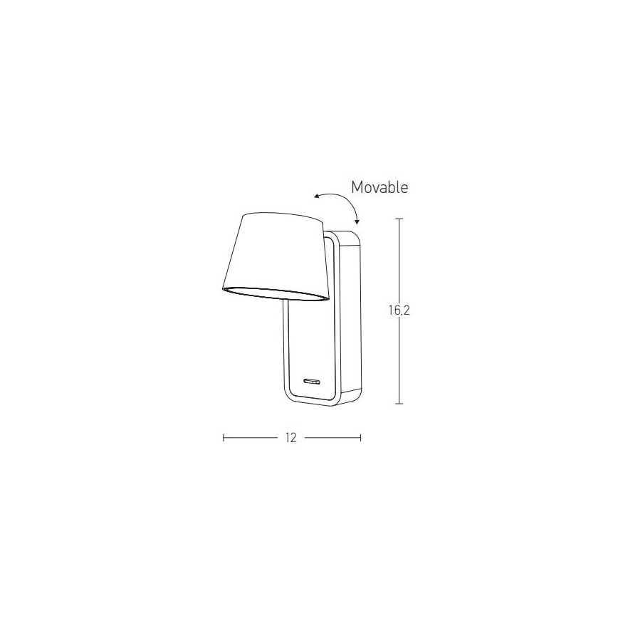 Zambelis H61 - Applique a LED LED/7W/230V marrone