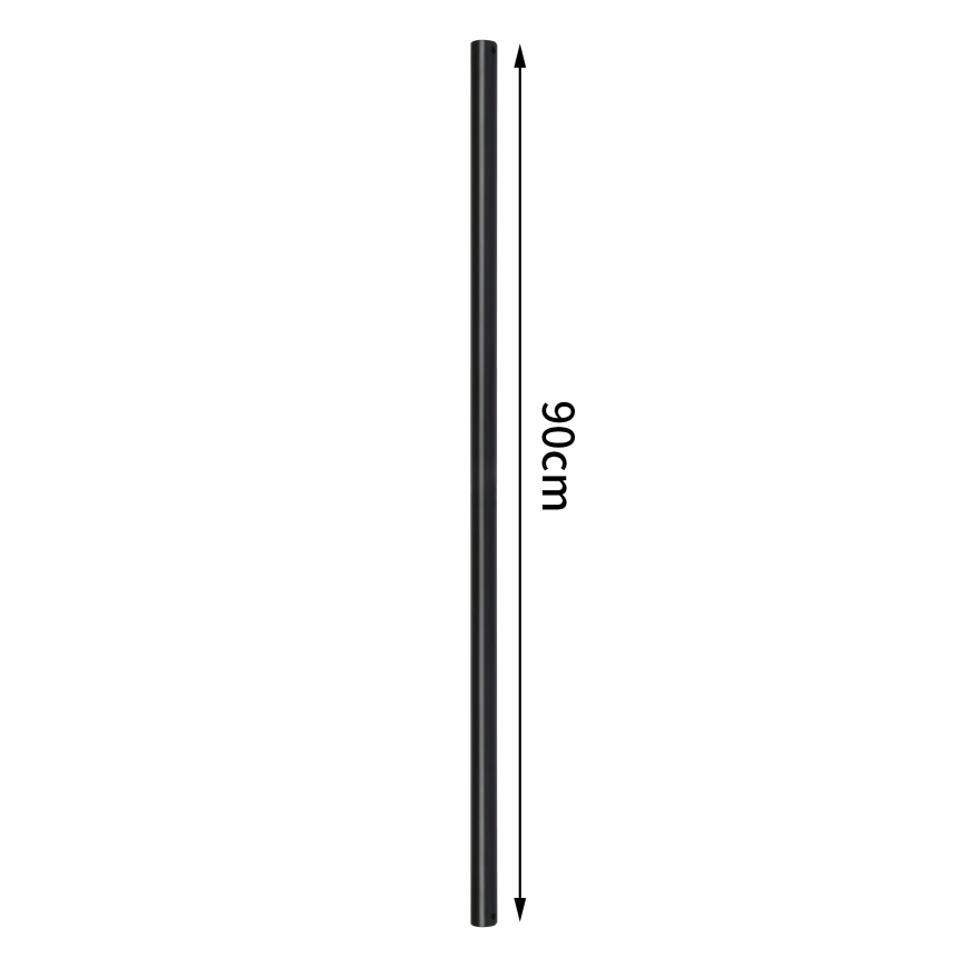 ZEVENTI - Asta di prolunga 90 cm nero