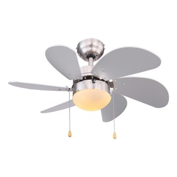 ZEVENTI - Deckenventilator FAMARA 1xE14/60W/230V grau