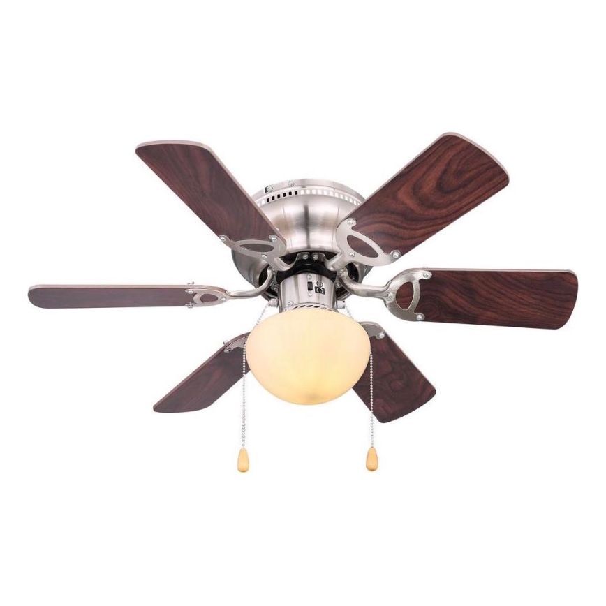 ZEVENTI - Deckenventilator GALDANA 1xE27/60W/230V braun/beige