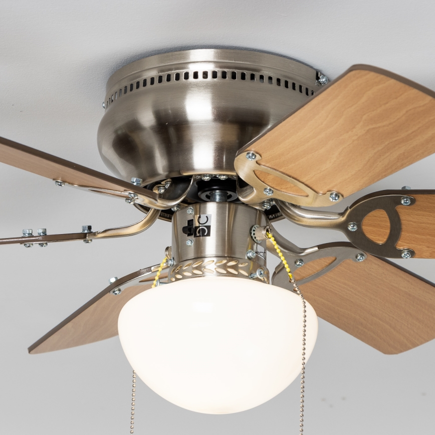 ZEVENTI - Deckenventilator GALDANA 1xE27/60W/230V braun/beige