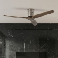 ZEVENTI - Deckenventilator SPELLO Wi-Fi Tuya matt Chrom/Eiche + Fernbedienung