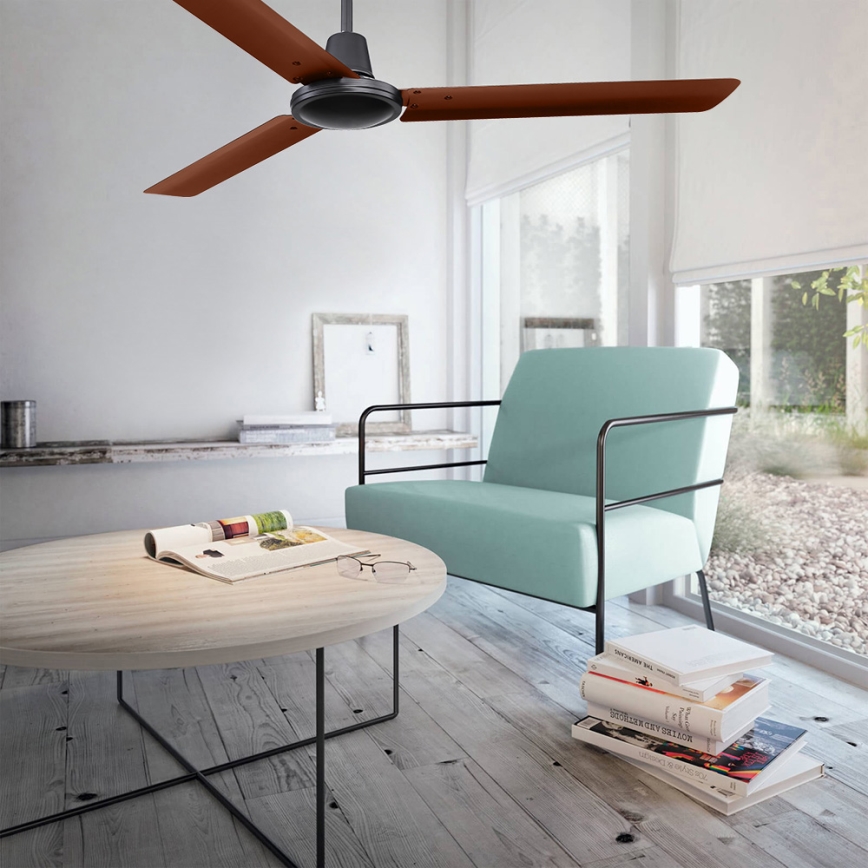 ZEVENTI - Deckenventilator TOFINO braun