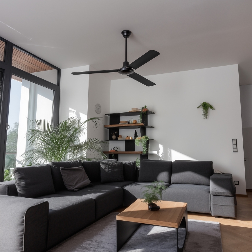 ZEVENTI - Deckenventilator TOFINO schwarz