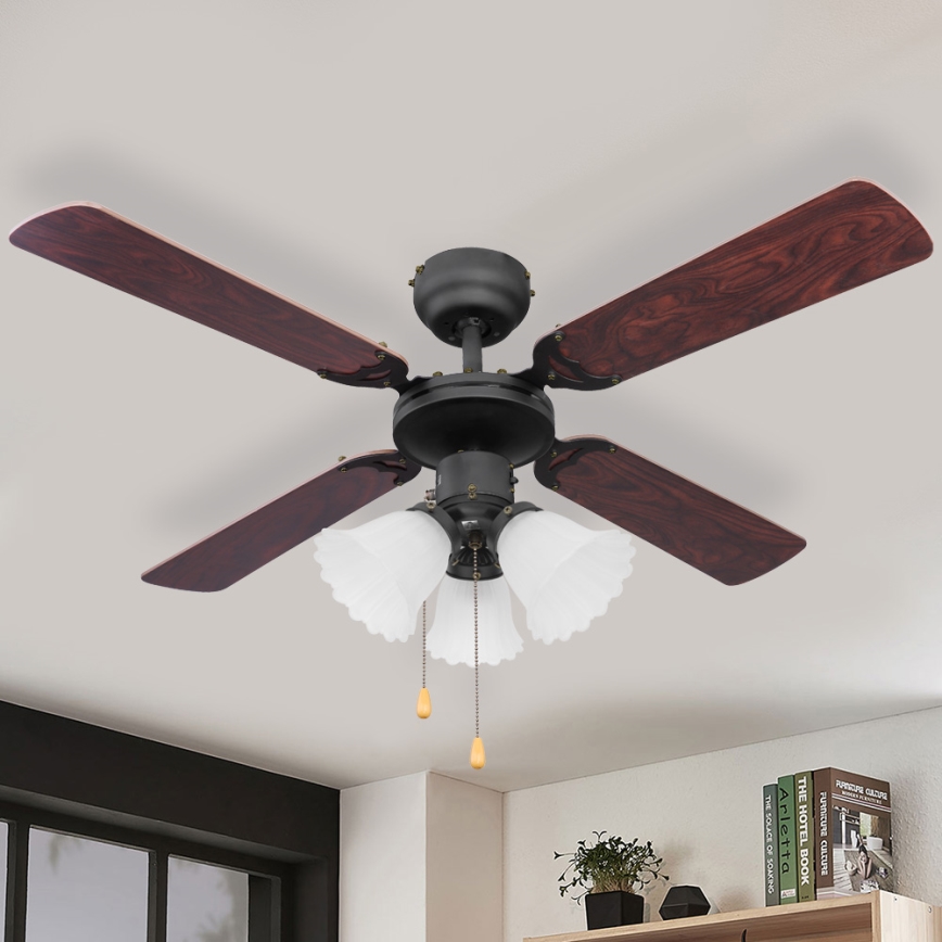 ZEVENTI - Deckenventilator ZURRIOLA 3xE27/60W/230V