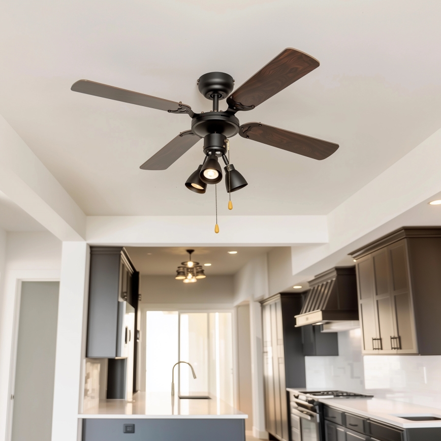ZEVENTI - Deckenventilator ZURRIOLA 3xGU10/50W/230V