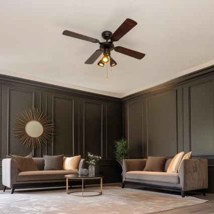 ZEVENTI - Deckenventilator ZURRIOLA 3xGU10/50W/230V