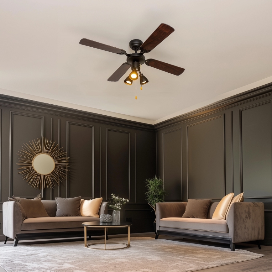 ZEVENTI - Deckenventilator ZURRIOLA 3xGU10/50W/230V