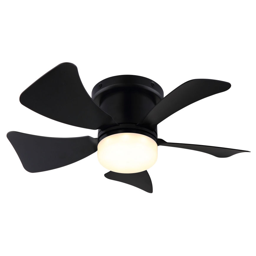 ZEVENTI - Dimmbarer LED-Deckenventilator MUNDAKA LED/10W/230V 3000-6500K schwarz + Fernbedienung