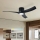 ZEVENTI - LED-dimmbarer Deckenventilator ORBITO LED/24W/230V 3000/4000/6000K Wi-Fi Tuya schwarz + Fernbedienung