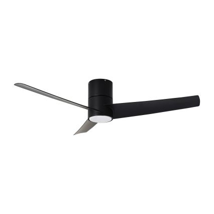ZEVENTI - Ventilatore da soffitto dimmerabile a LED BARROSA LED/18W/230V 3000-6000K Wi-Fi Tuya nero + telecomando
