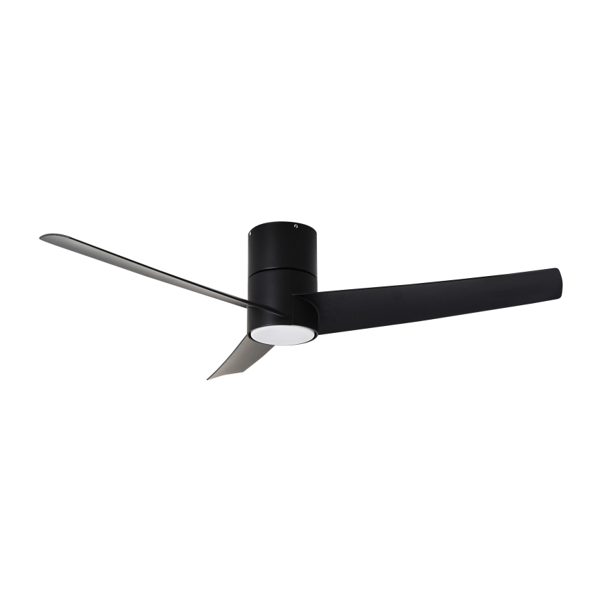 ZEVENTI - Ventilatore da soffitto dimmerabile a LED BARROSA LED/18W/230V 3000-6000K Wi-Fi Tuya nero + telecomando