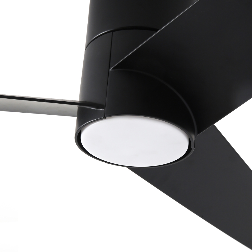 ZEVENTI - Ventilatore da soffitto dimmerabile a LED BARROSA LED/18W/230V 3000-6000K Wi-Fi Tuya nero + telecomando