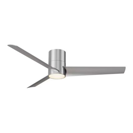 ZEVENTI - Ventilatore da soffitto dimmerabile a LED BARROSA LED/18W/230V 3000-6000K Wi-Fi Tuya cromo opaco + telecomando