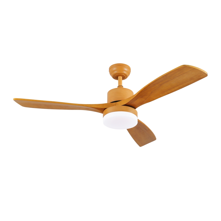 ZEVENTI - Ventilatore da soffitto dimmerabile a LED MARE LED/24W/230V 3000-6000K Wi-Fi Tuya quercia + telecomando