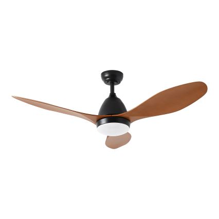ZEVENTI - Ventilatore da soffitto dimmerabile a LED MURO LED/18W/230V 3000-6000K Wi-Fi Tuya nero + telecomando