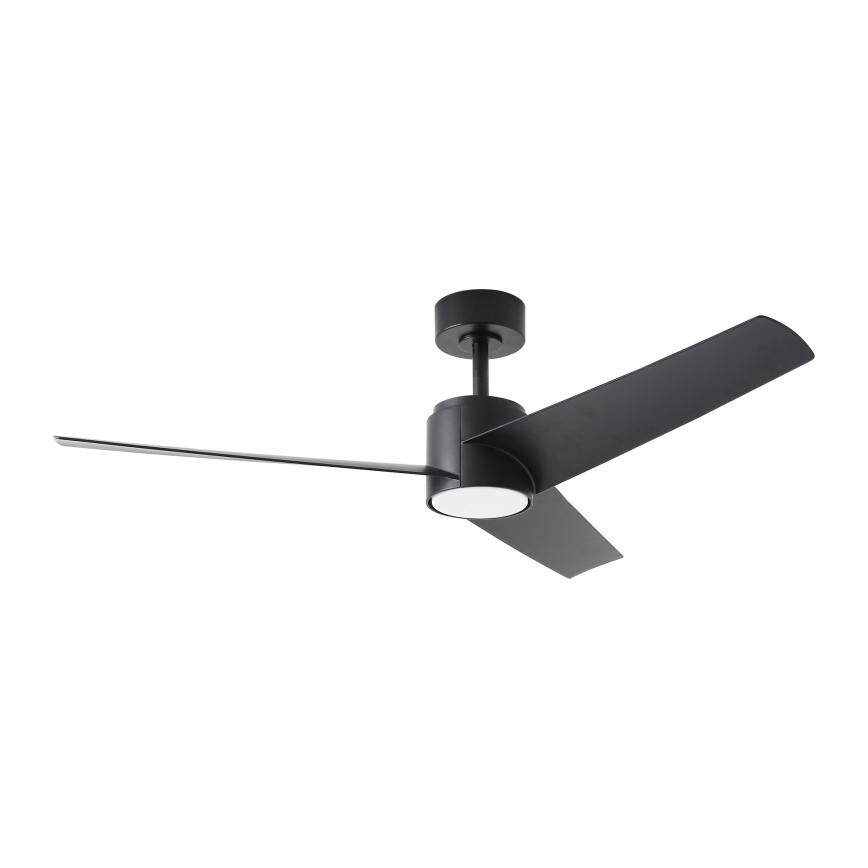 ZEVENTI - Ventilatore da soffitto dimmerabile a LED ORVIETO LED/18W/230V 3000-6000K Wi-Fi Tuya nero + telecomando