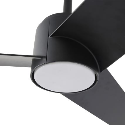 ZEVENTI - Ventilatore da soffitto dimmerabile a LED ORVIETO LED/18W/230V 3000-6000K Wi-Fi Tuya nero + telecomando