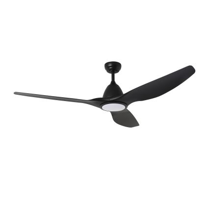 ZEVENTI - Ventilatore da soffitto dimmerabile a LED URBINO LED/20W/230V 3000-6000K Wi-Fi Tuya nero + telecomando