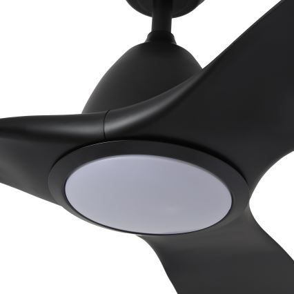 ZEVENTI - Ventilatore da soffitto dimmerabile a LED URBINO LED/20W/230V 3000-6000K Wi-Fi Tuya nero + telecomando