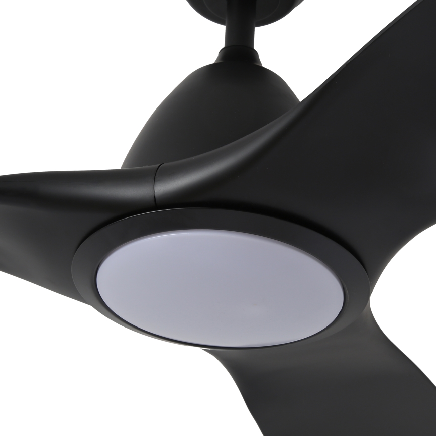 ZEVENTI - Ventilatore da soffitto dimmerabile a LED URBINO LED/20W/230V 3000-6000K Wi-Fi Tuya nero + telecomando