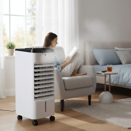 ZEVENTI - Raffrescatore d'aria ARCTIC 60W/230V nero/bianco con telecomando