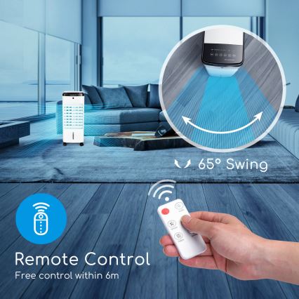ZEVENTI - Raffrescatore d'aria ARCTIC 60W/230V nero/bianco con telecomando